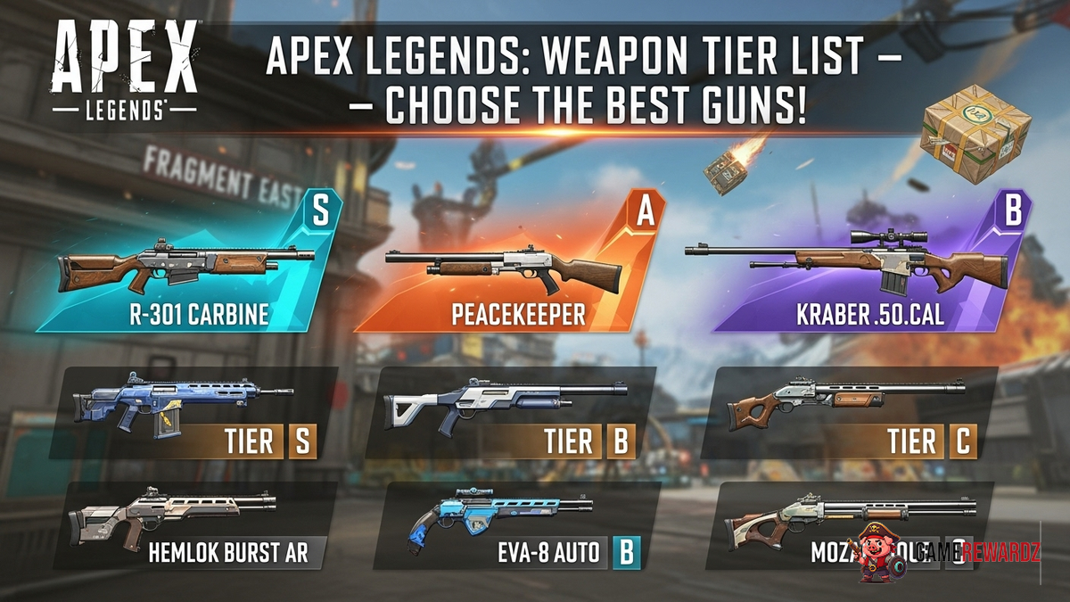 Apex Legends: Weapon Tier List – Choose the Best Guns!